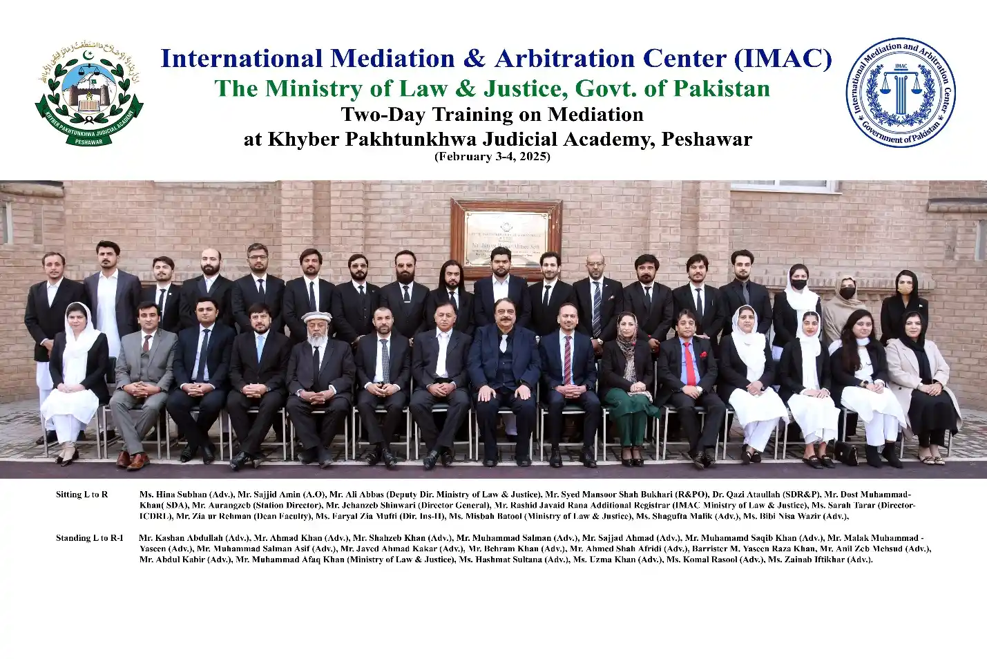 Mediation Training for Lawyers at Khyber Pakhtunkhwa Judicial Academy